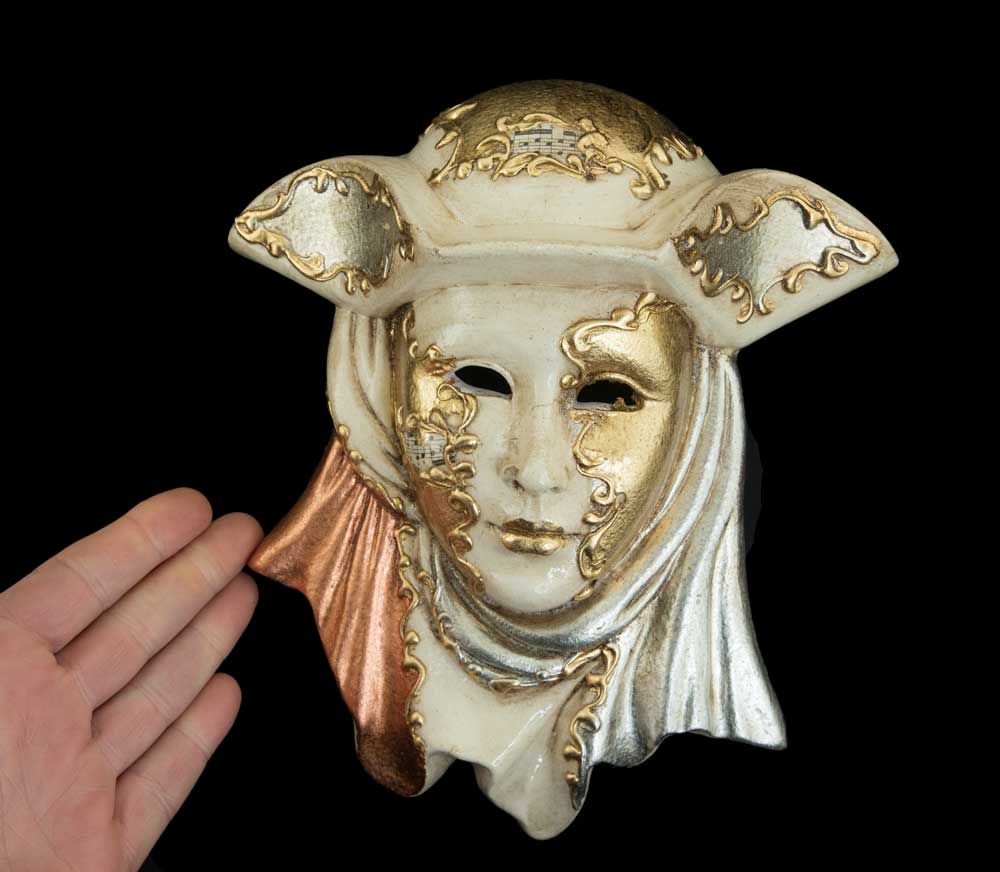 Masque Vénitien Casanova en Céramique – Artisanat Authentique de Venise
