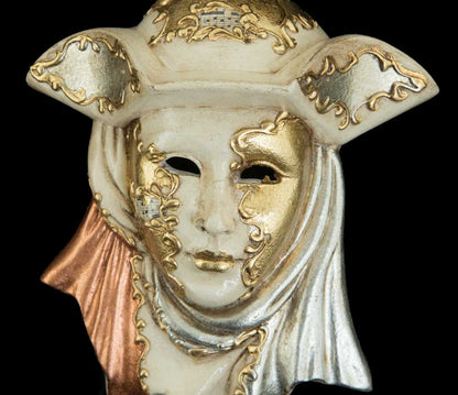 Masque Vénitien Casanova en Céramique – Artisanat Authentique de Venise