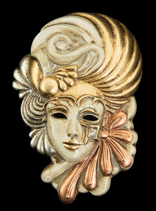 Masque Vénitien Colombina en Céramique – Artisanat Authentique de Venise