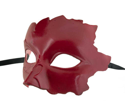 Masque Colombine Foglia Rouge – Artisanat Authentique de Venise