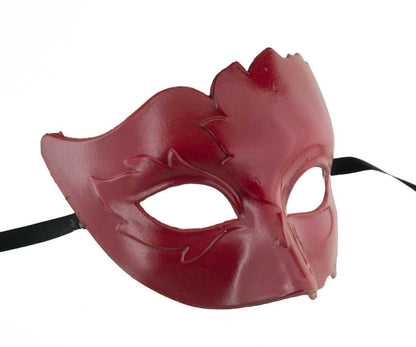 Masque Colombine Foglia Rouge – Artisanat Authentique de Venise