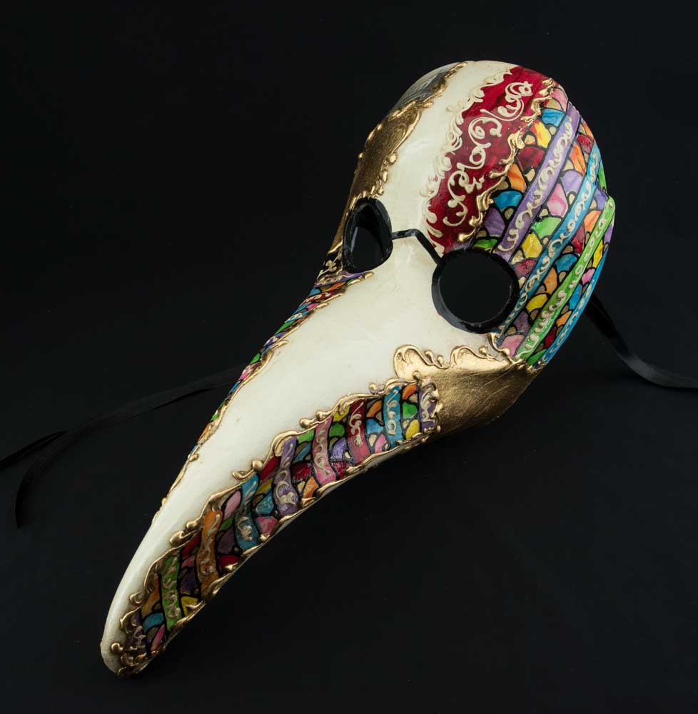 Masque Docteur de la Peste Place Saint-Marc – Artisanat Authentique de Venise
