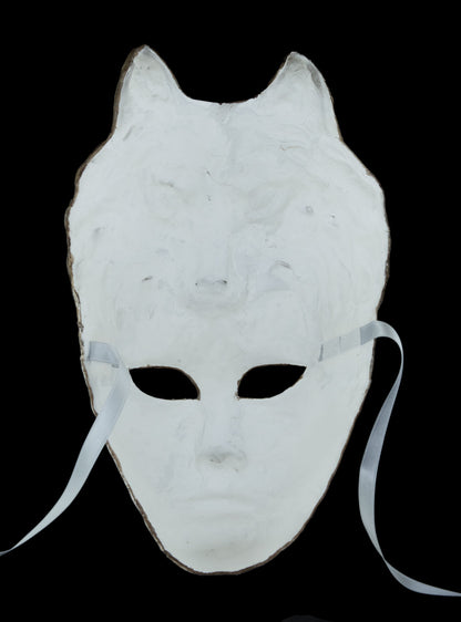 Masque Vénitien La Femme Louve et le Loup en Papier Mâché – Artisanat Authentique de Venise