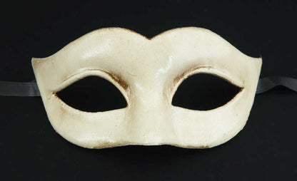 Masque Colombine Blanc Écru – Prestige et Élégance de Venise