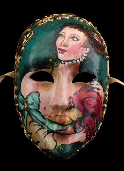 Masque Vénitien Visage “La Duchesse” Volto – Master Pièce Collection – Edmond Artisan Créateur