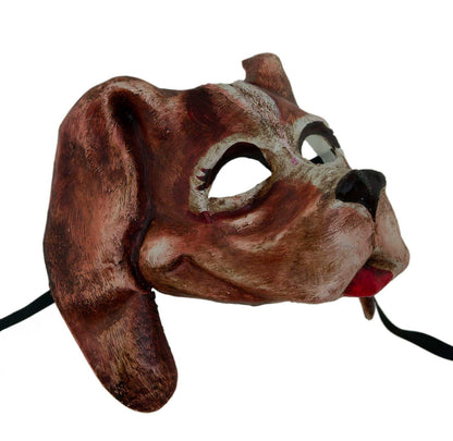 Masque Vénitien Chien en Papier Mâché – Artisanat Authentique de Venise