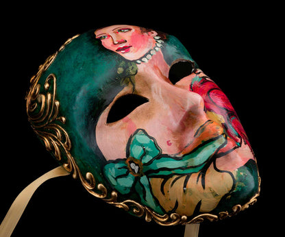Masque Vénitien Visage “La Duchesse” Volto – Master Pièce Collection – Edmond Artisan Créateur