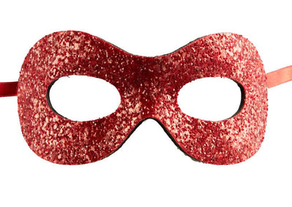 Masque Colombine Rouge à Pointe – Artisanat Authentique de Venise