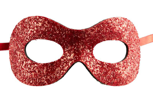 Masque Colombine Rouge à Pointe – Artisanat Authentique de Venise
