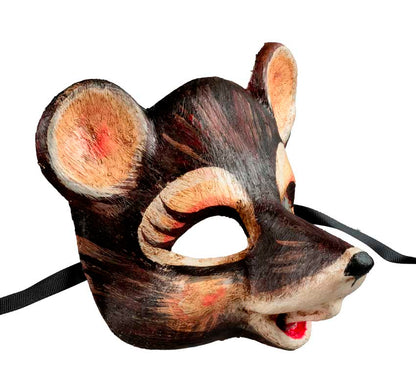 Masque Souris en Papier Mâché – Artisanat Authentique de Venise