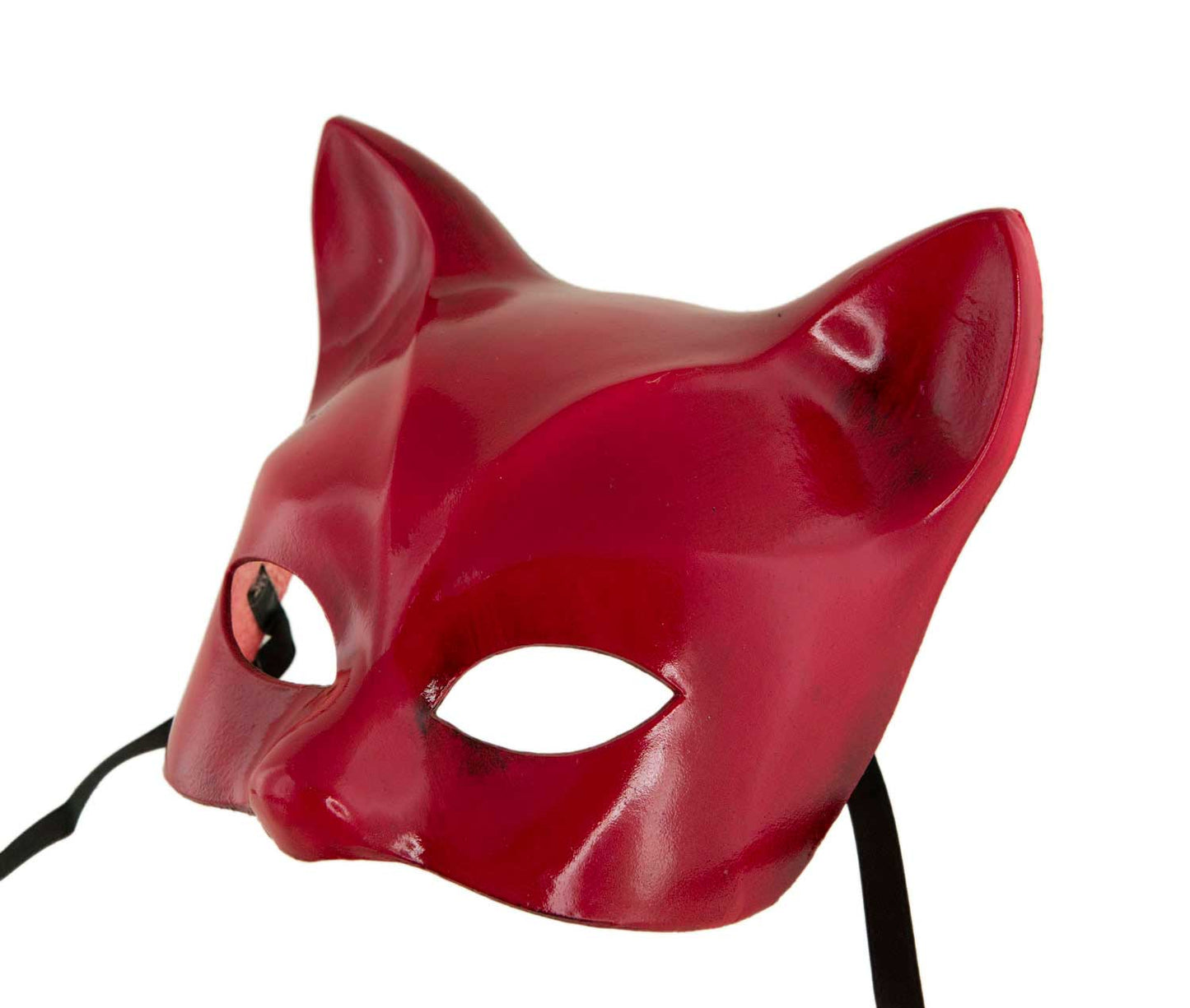 Masque Chat Gatto Rouge – Artisanat Authentique de Venise