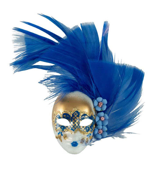 Magnet Masque de Venise Volto Bleu – Artisanat Authentique de Venise