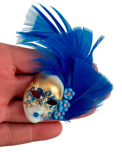 Magnet Masque de Venise Volto Bleu – Artisanat Authentique de Venise