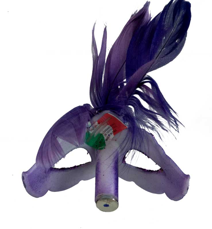 Magnet Masque de Venise Colombine Violet – Artisanat Authentique de Venise