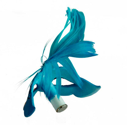 Magnet Masque de Venise Colombine Bleu et Doré – Artisanat Authentique de Venise