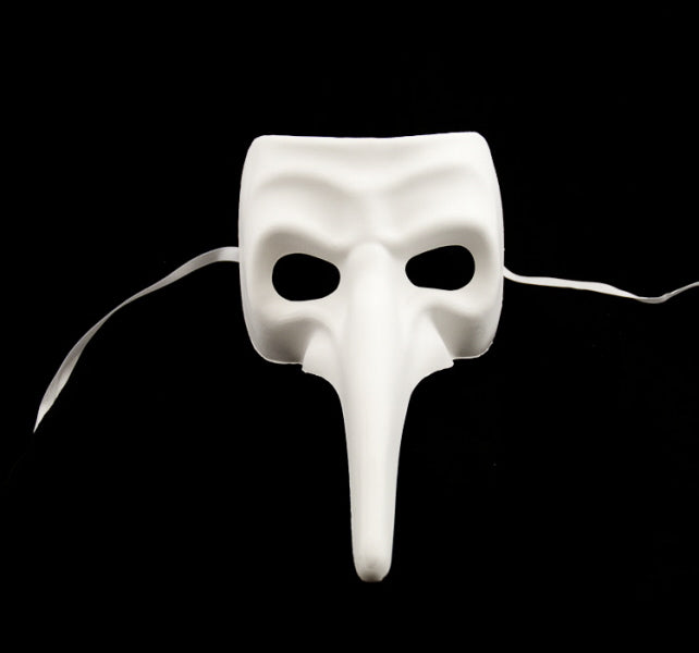 Masque Nasone Blanc à Peindre – Artisanat Authentique de Venise