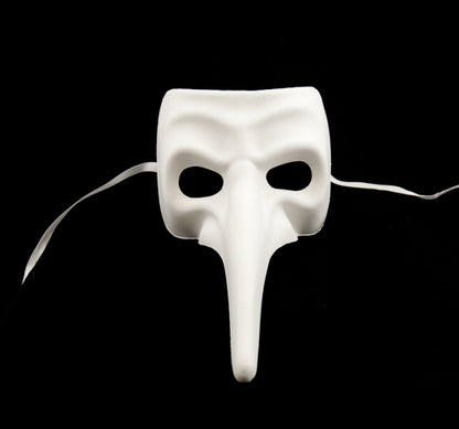 Masque Nasone Blanc à Peindre – Artisanat Authentique de Venise