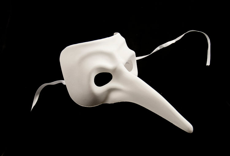 Masque Nasone Blanc à Peindre – Artisanat Authentique de Venise