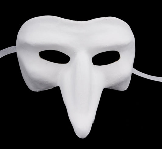Masque Volto Blanc à Peindre – Artisanat Authentique de Venise