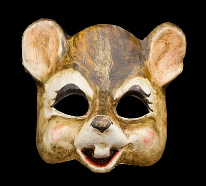 Masque Vénitien Souris en Papier Mâché – Artisanat Authentique de Venise