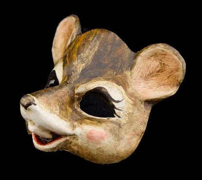 Masque Vénitien Souris en Papier Mâché – Artisanat Authentique de Venise