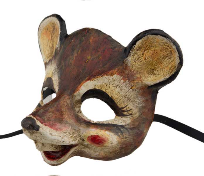 Masque Vénitien Souris en Papier Mâché – Artisanat Authentique de Venise