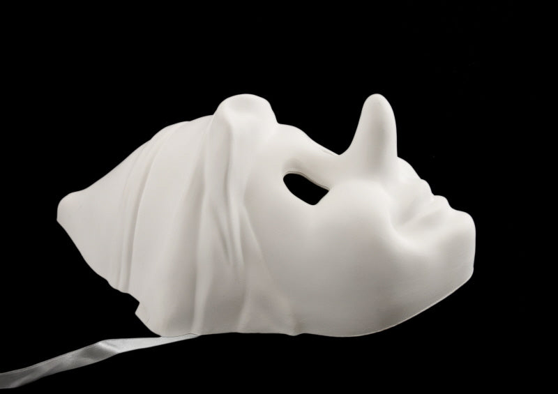 Masque Pinocchio Blanc à Peindre – Artisanat Authentique de Venise