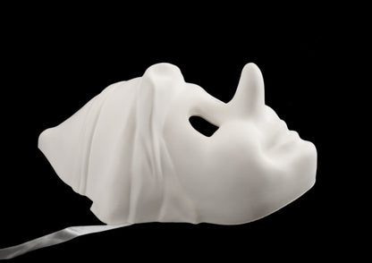 Masque Pinocchio Blanc à Peindre – Artisanat Authentique de Venise