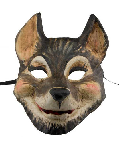 Masque Vénitien Le Loup en Papier Mâché – Artisanat Authentique de Venise