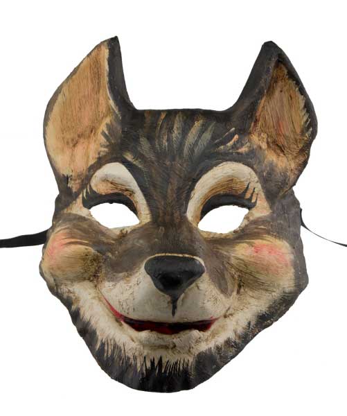 Masque Vénitien Le Loup en Papier Mâché – Artisanat Authentique de Venise