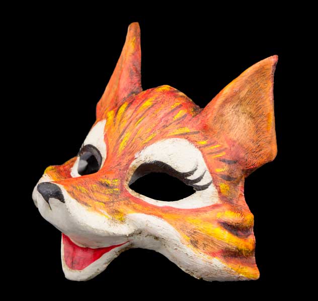 Masque Vénitien Le Renard – Artisanat Authentique de Venise