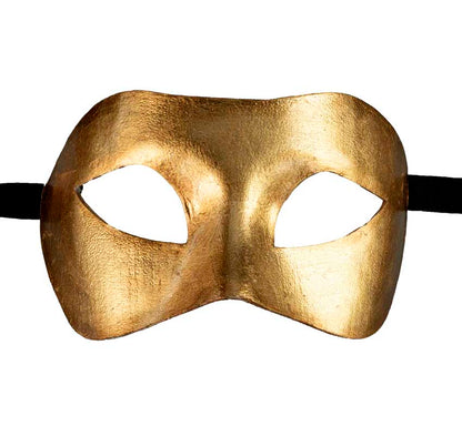 Masque de Venise Colombine Doré – Artisanat Authentique de Venise