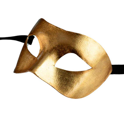 Masque de Venise Colombine Doré – Artisanat Authentique de Venise