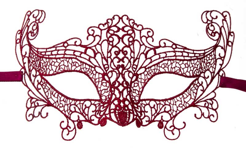 Masque Vénitien Loup EVA Rouge