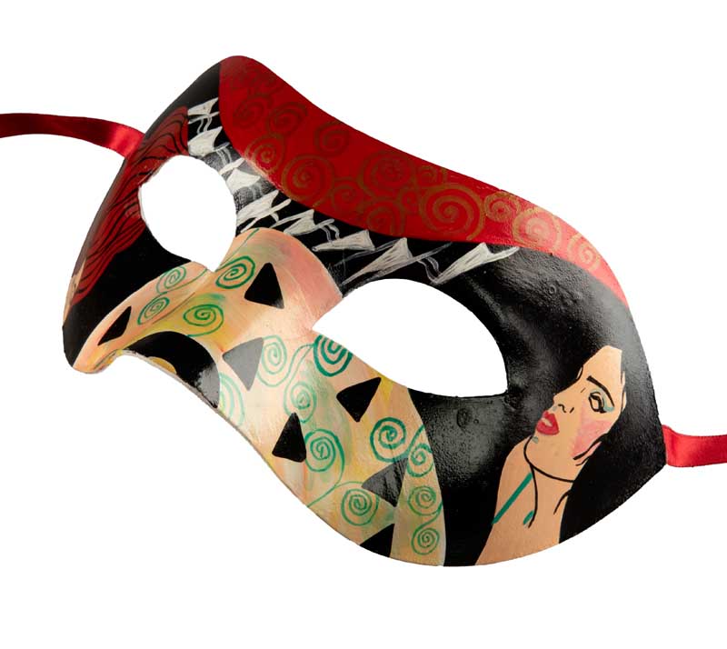 Masque Colombine Portrait de Femme Collection Accademia – Artisanat Authentique de Venise