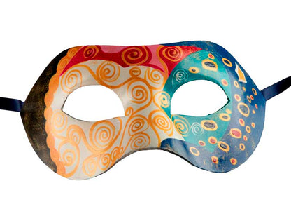 Masque Colombine Art Déco Original Collection Accademia – Artisanat Authentique de Venise