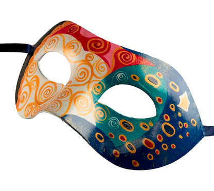 Masque Colombine Art Déco Original Collection Accademia – Artisanat Authentique de Venise