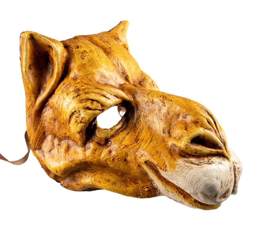 Masque Vénitien Chameau en Papier Mâché – Artisanat Authentique de Venise