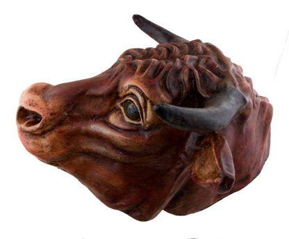 Masque Vénitien Vache ou Taureau en Papier Mâché – Artisanat Authentique de Venise