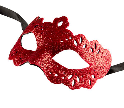 Masque Colombine Bal Masqué Rouge – Artisanat Authentique de Venise