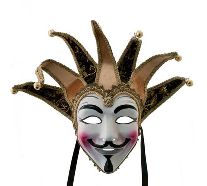 Masque Vendetta Jolly à 7 Pointes – Artisanat Authentique de Venise