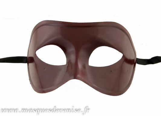 Masque Colombine Rouge Uni – Artisanat Authentique de Venise