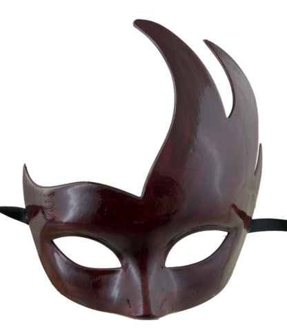 Masque Colombine Cygne Rouge Foncé – Artisanat Authentique de Venise