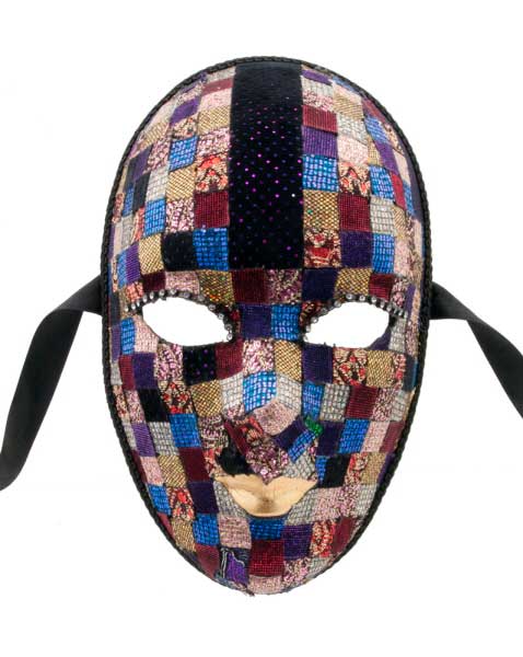 Masque Volto Mosaïque Vitrail – Artisanat Authentique de Venise