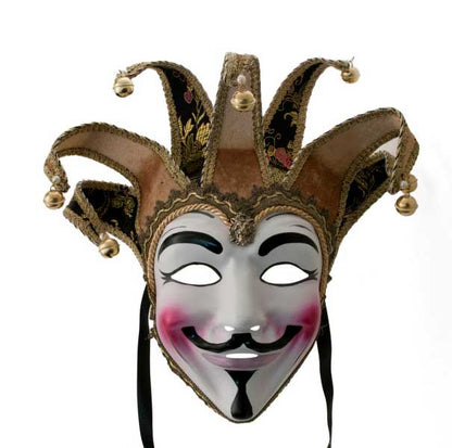 Masque Vendetta Jolly à 7 Pointes – Artisanat Authentique de Venise