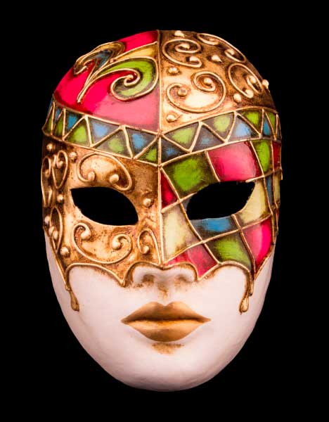 Masque Volto Mosaïque Prestige – Artisanat Authentique de Venise