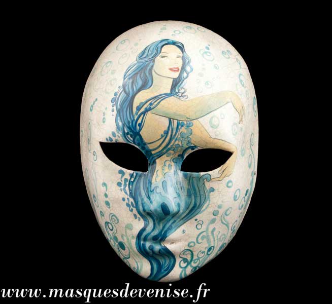Masque Vénitien Volto Accademia – Civetta – Artisanat Authentique de Venise