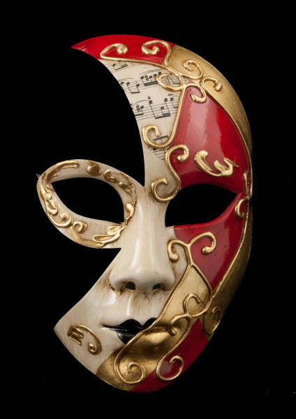 Masque Vénitien Demi Visage – Artisanat Authentique de Venise