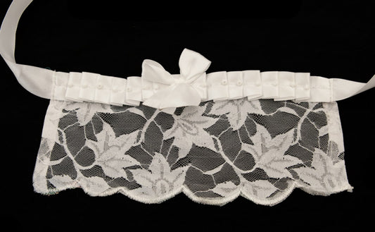 Masque Coquin Vénitien Loup en Dentelle Blanche – Artisanat Authentique de Venise