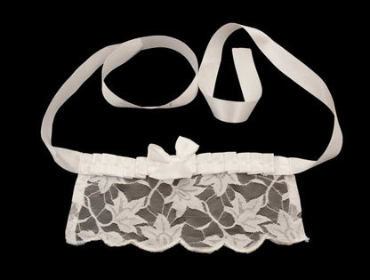 Masque Coquin Vénitien Loup en Dentelle Blanche – Artisanat Authentique de Venise